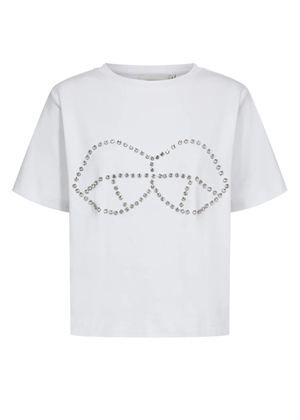 Muse Rhinestones tee Bright White Copenhagen Muse 